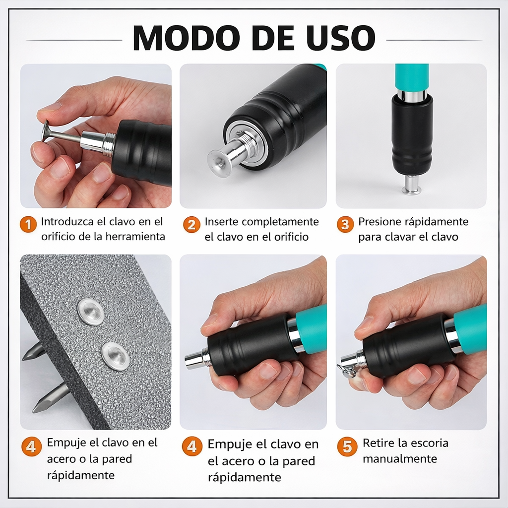 Pistola remachadora Profesional + kit de seguridad de regalo 🎁