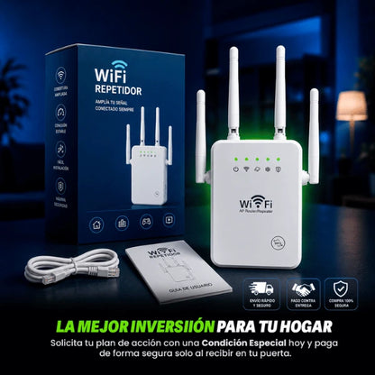 Wifi MAX™ | Repetidor de señal wifi con IA