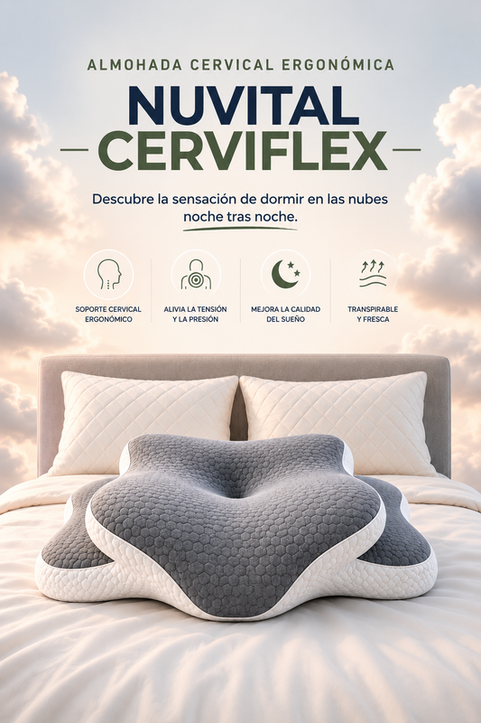 Almohada Cervical | Tecnología Ergonómica 3D y a prueba de Acaros