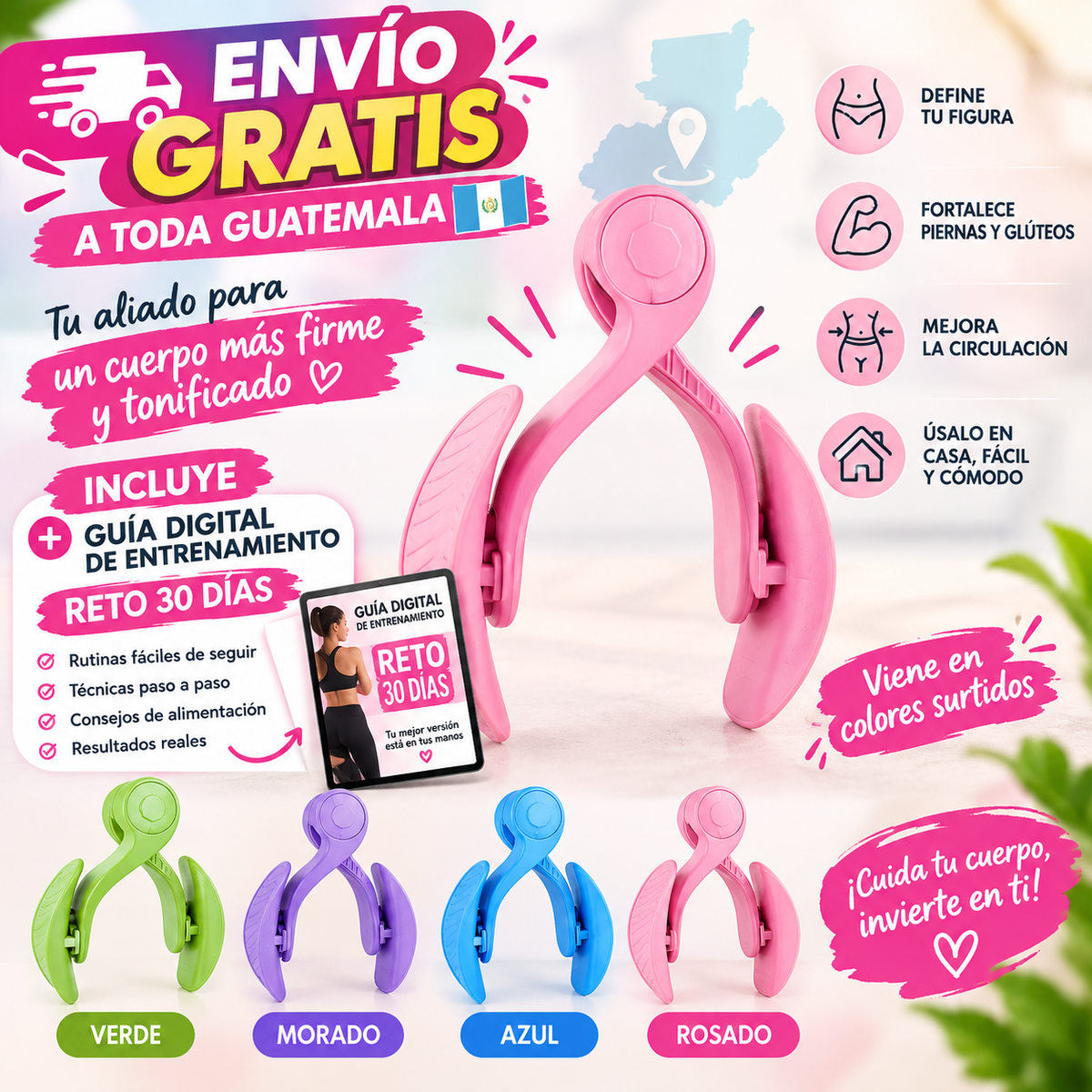 Ejercitador de Piso Pélvico Pro | + Guía de Rutina de 4 Semanas GRATIS