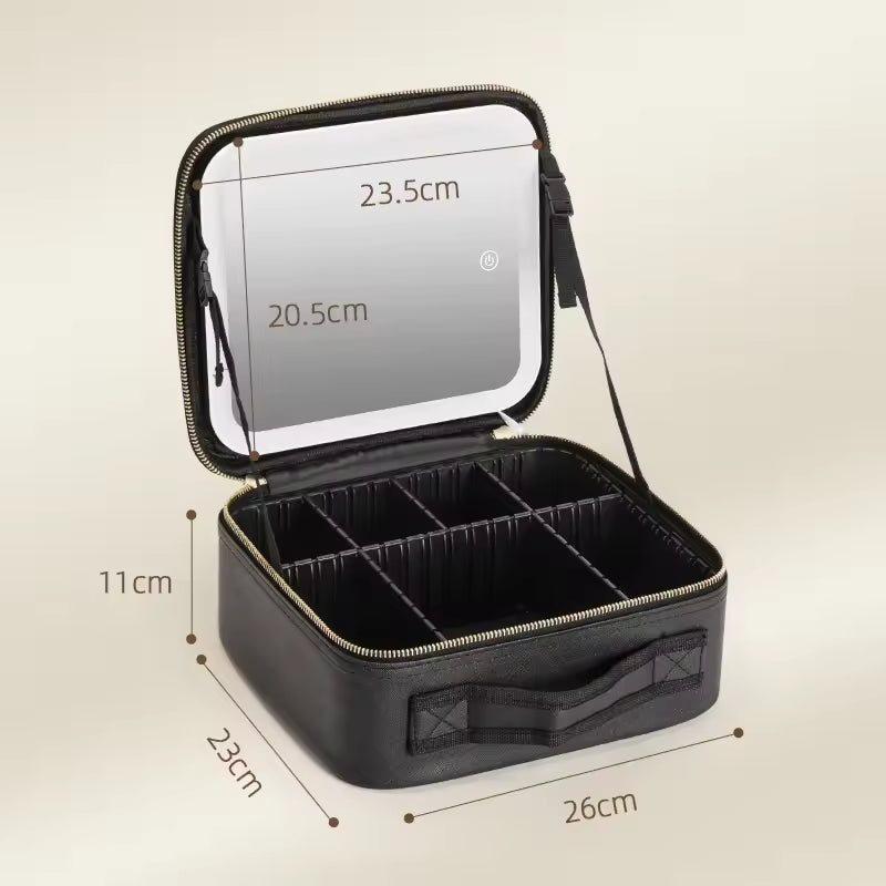 Cosmetiquera Profesional + Luz led 3 Tonos y Espejo 4K
