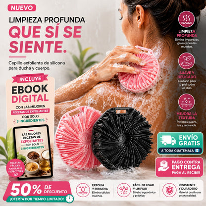 exfoliante de Silicona: Cuerpo suave y Cero piel muerta