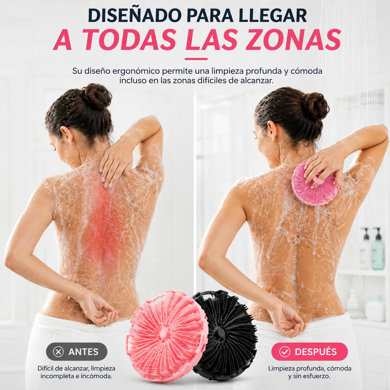 exfoliante de Silicona: Cuerpo suave y Cero piel muerta