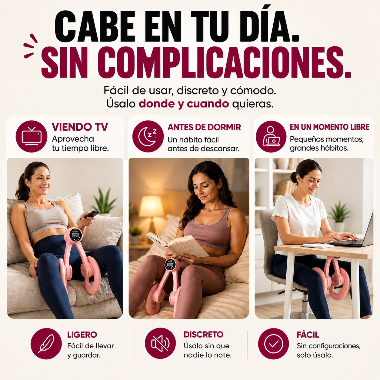 Ejercitador de Piso Pélvico Pro | + Guía de Rutina de 4 Semanas GRATIS