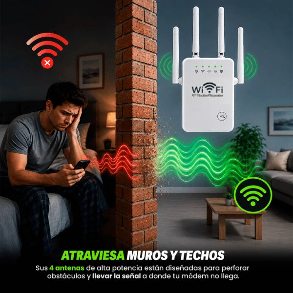 Wifi MAX™ | Repetidor de señal wifi con IA
