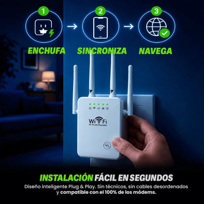Wifi MAX™ | Repetidor de señal wifi con IA